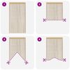vidaXL String Curtains 2 pcs 140x250 cm Beige