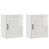 vidaXL Kitchen Wall Cabinets 2 pcs Kalmar High Gloss White Engineered Wood