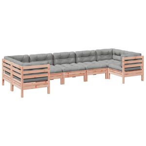 vidaXL 7 Piece Garden Sofa Set with Cushions Solid Wood&nbsp;Douglas Fir