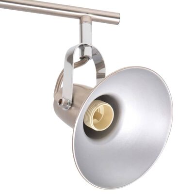 vidaXL Ceiling Lamp for 4 Bulbs E14 Silver