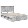 vidaXL Bed Frame Concerte Grey 150 x 200 cm Solid Pine Wood