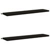 vidaXL Bench Cushions SOEST 2 pcs 100% Polyester Black 200 x 40 x 5 cm