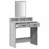vidaXL Dressing Table Grey Sonoma 79 x 41 x 140 cm Engineered Wood