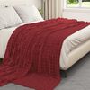 vidaXL Throw Blankets 6 pcs Bordeaux Red 240 x 220 cm Fleece