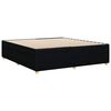 vidaXL Bed Frame without Mattress Black Super King Fabric