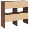 vidaXL Shoe Racks 2 pcs Stackable Brown Oak 89.5x30x40 cm