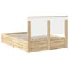 vidaXL Bed Frame with Drawer Sonoma Oak 150 x 200 cm Engineered Wood