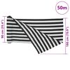 vidaXL Privacy Net Anthracite and White 1.8x50 m HDPE 75 g/m&sup2;
