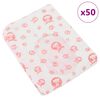 vidaXL Disposable Dog Diaper Female 50 pcs White XL