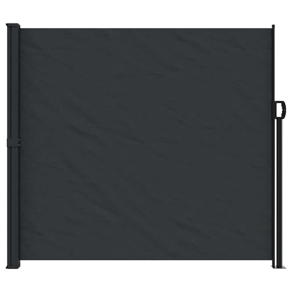 vidaXL Retractable Side Awning Black 180x300 cm