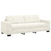 vidaXL Sofa Cream 221 x 78 x 80 cm Fabric