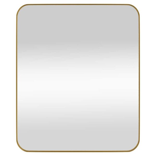 vidaXL Wall-mounted Mirror Gold 50x60 cm Rectangle