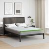 vidaXL Mattress Topper White and Green 180 x 200 x 6 cm Jaquard Fabric