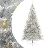 vidaXL Artificial Pre-lit Christmas Tree Silver 240 cm PET