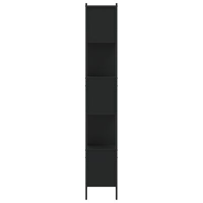 vidaXL Bookcase Black 102x28x172 cm Engineered Wood