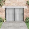 vidaXL Door Canopy Grey and Transparent 400x75 cm Polycarbonate