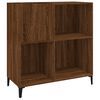 vidaXL Record Cabinet Brown Oak 84.5x38x89 cm Engineered Wood