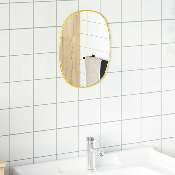 vidaXL Wall Mirror Gold 40x30 cm