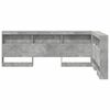 vidaXL Storage Headboard Concrete Grey 120 cm Engineered Wood
