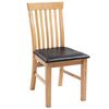 vidaXL Dining Chairs 2 pcs Solid Oak Wood and Faux Leather