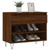 vidaXL Shoe Cabinet Brown Oak 70x36x60 cm Engineered Wood