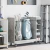 vidaXL Golf Cabinet with Wheel Plain Concrete Grey 120 x 45 x 98 cm