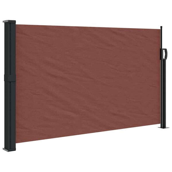 vidaXL Retractable Side Awning Brown 117x300 cm