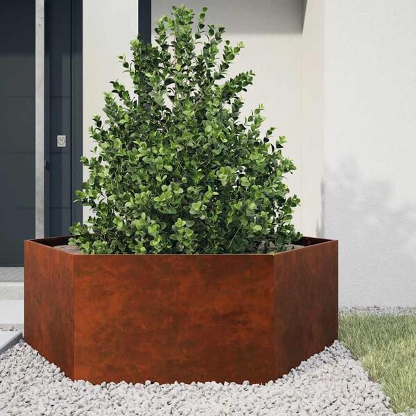 vidaXL Planter Rusty 138x120x45 cm Corten Steel