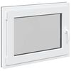 vidaXL Basement Window "RISOR" 80x60 cm Tilt&Turn DIN Left Anthracite