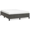 vidaXL Bed Frame without Mattress Dark Grey 135x190 cm Double Double Velvet