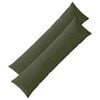 vidaXL Cushion Cover 2 pcs ALMELO Green 40 x 145 cm Corduroy