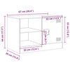 vidaXL TV Cabinet Pink 67x39x44 cm Steel