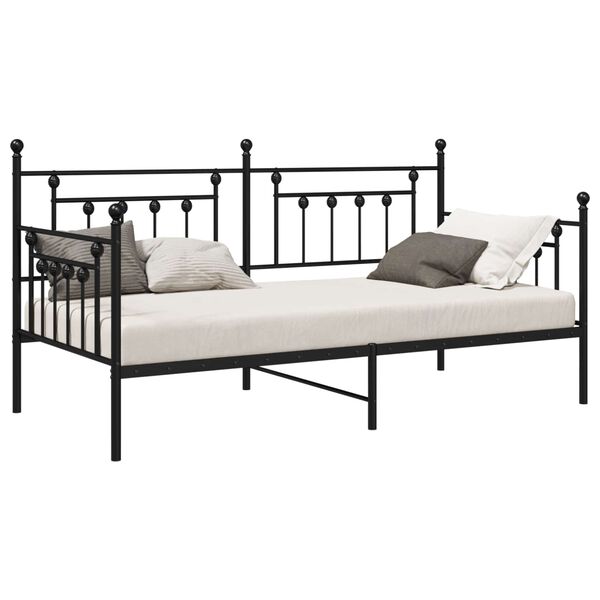 vidaXL Daybed Frame Black 107 x 203 cm Steel