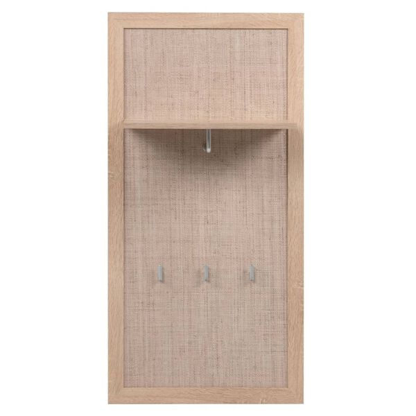 Finori Coat Rack Bali 41B Sonoma Oak and Natural Cane Print