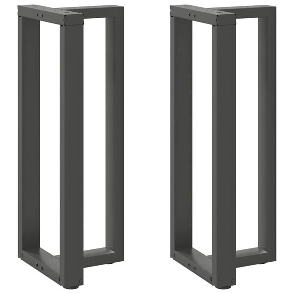 vidaXL Bar Table Legs T-Shaped&nbsp;2 pcs Anthracite 50x35x(100-101) cm Steel