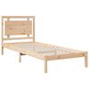 vidaXL Extra Long Bed Frame without Mattress 100x210 cm Solid Wood