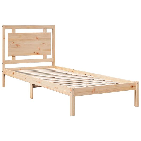 vidaXL Extra Long Bed Frame without Mattress 100x210 cm Solid Wood