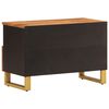 vidaXL TV Cabinet Brown and Black 70x33.5x46 cm Solid Wood Mango
