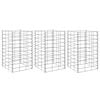 vidaXL Gabion Raised Beds 3 pcs 30x30x50 cm Iron