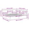 vidaXL Bookcase Bed without Mattress 200x200 cm Solid Wood Pine