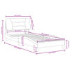 vidaXL Bed Frame with LED without Mattress "Hvar" White 80x200 cm