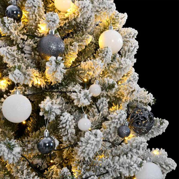 vidaXL Artificial Hinged Christmas Tree 300 LEDs & Ball Set 270 cm