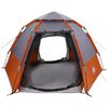 vidaXL Instant Tent Folding Grey and Orange 280 x 280 x 160 cm Steel