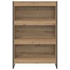 vidaXL Book Cabinet Artisian Oak 80 x 30 x 121 cm Engineered Wood