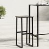 vidaXL Bar Stools 4 pcs Black 38x38x80 cm Powder-coated Steel