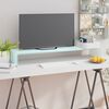 vidaXL TV Stand/Monitor Riser Glass Green 100x30x13 cm