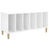 vidaXL Record Cabinet High Gloss White 100x38x48 cm Engineered Wood