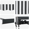 vidaXL Retractable Awning Anthracite and White 4.5x3 m Fabric&Aluminium