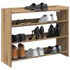 vidaXL Shoe Rack Artisan Oak 80x25x62 cm Engineered Wood