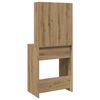 vidaXL Dressing Table with LED Artisan Oak 60x40x140 cm